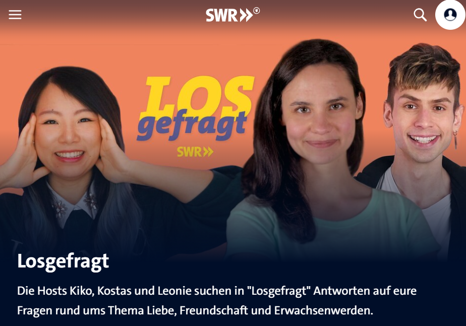 Leonie Maderstein als Host bei "Losgefragt" einem SWR-YouTube-Format